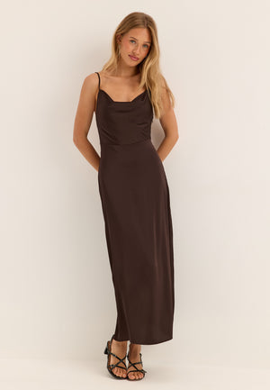Viravenna Strap Ankle Dress Brown