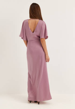 Wrap Satin Gown