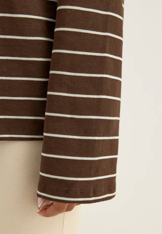 Pcsadie LS Top Striped