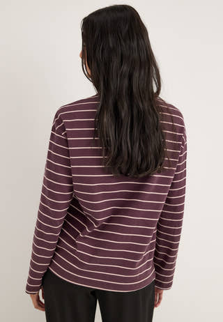 Pcsadie LS Top Striped