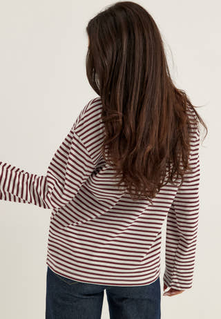 Pcsadie LS Top Striped