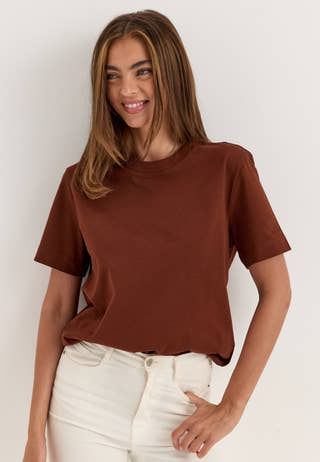 Slfessentail Boxy Tee Red