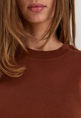 Slfessentail Boxy Tee Red