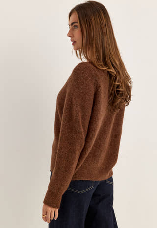 Slflulu Ls Knit Short Cardigan Red