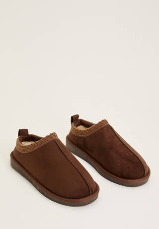 Onlstella Teddy Lined Slipper Brown