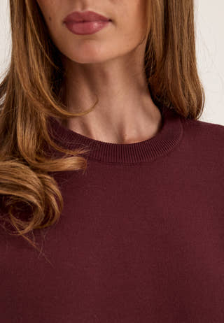 OBJREYNARD O-NECK PULLOVER Red