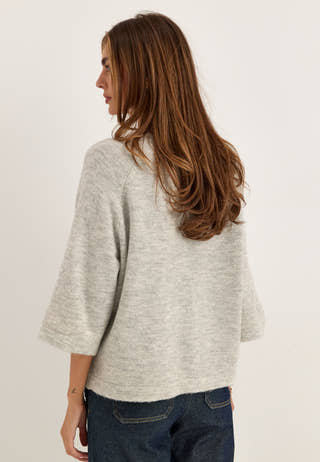 Onlsimoni 3/4 PULLOVER KNIT Grey