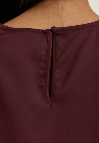 Viellette 2/4 SATIN PUFF TOP Red