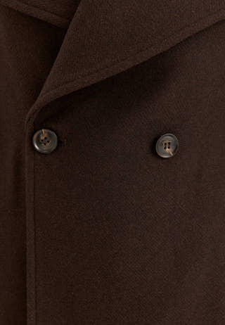 Short Wool Blend Coat White