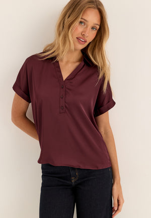 Vienna Ravenna S/S Top Red