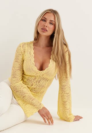 Long Sleeve Lace Top