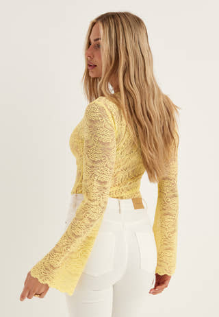Long Sleeve Lace Top