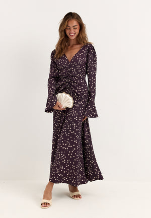 Ruched Front Midi Dress
