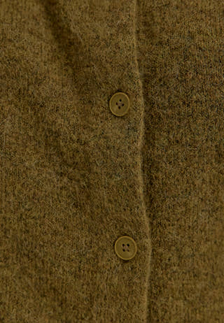 Slflulu New Ls Knit Cardigan Green