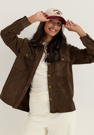 Pceffi Ls Shirt Brown
