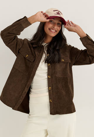 Pceffi Ls Shirt Brown