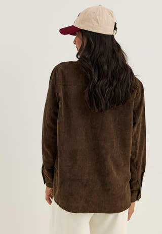Pceffi Ls Shirt Brown