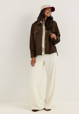 Pceffi Ls Shirt Brown