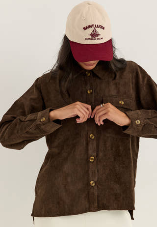 Pceffi Ls Shirt Brown