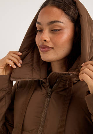 Jossan Cozy Down Jacket Brown