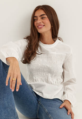 Smock Cotton Blouse