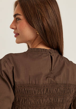 Smock Cotton Blouse