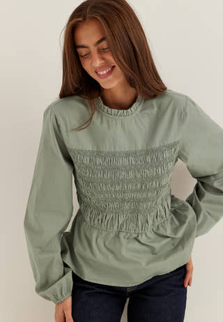 Smock Cotton Blouse