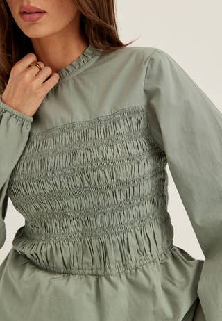 Smock Cotton Blouse