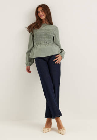 Smock Cotton Blouse