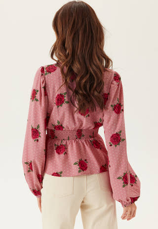 V-neck Smock Blouse
