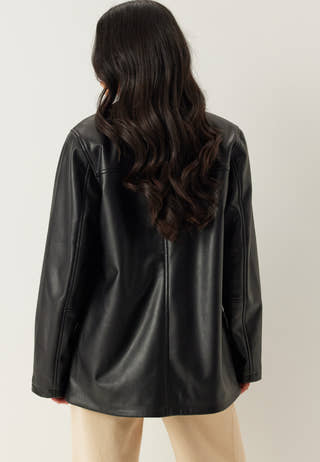 PU Blazer Jacket