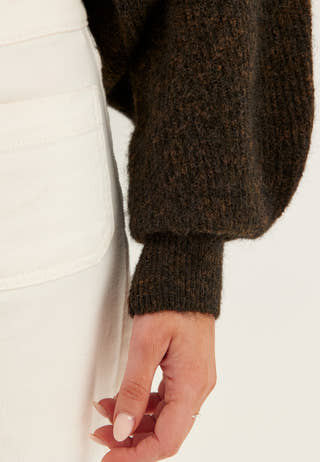 Knitted Bolero Brown