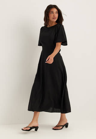 Linen Midi Dress