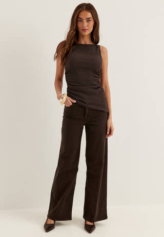 Onlmadison Blush Hw Wide Brown