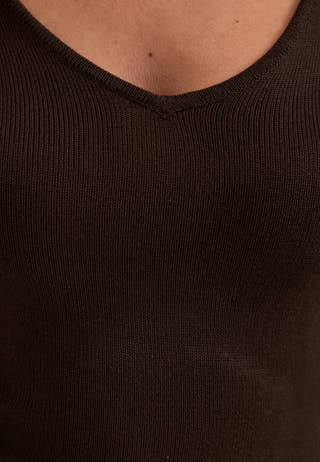 Knitted Dress Brown