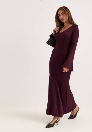 Knitted Dress Red