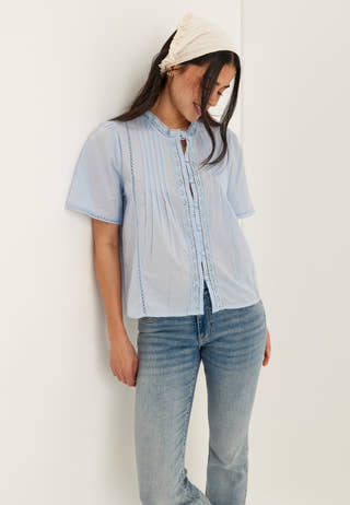 Pleated Detail Blouse