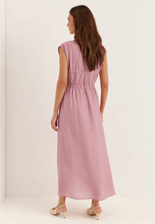 Viscose Tie Detail Dress