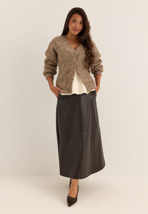Knitted Cardigan Brown