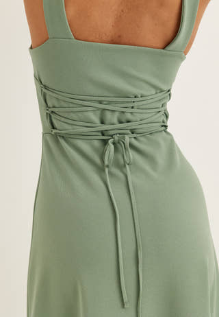 Square Neck Corset Dress
