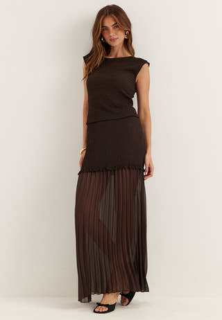 Strucure Combined Maxi Skirt