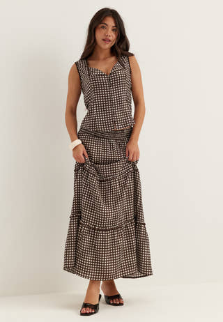 Frill Maxi Skirt