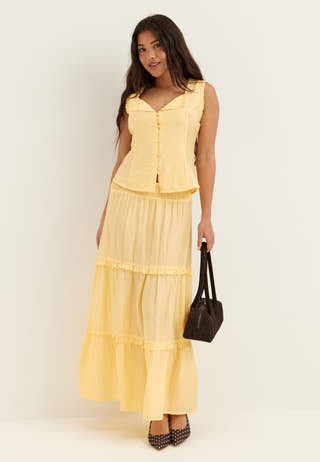 Lace Detail Shaped Vest
