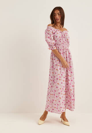Smock Maxi Dress