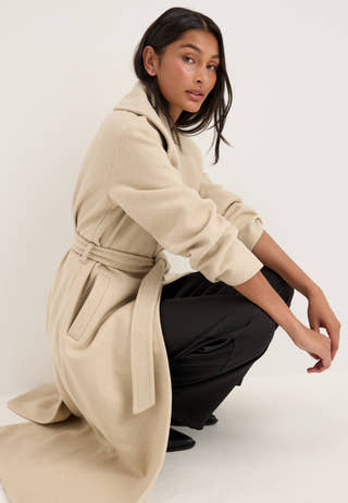 Vmanne Bergen Xtra Long Coat Beige