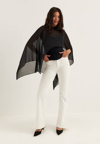 Sheer Chiffon Cape