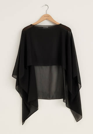 Sheer Chiffon Cape