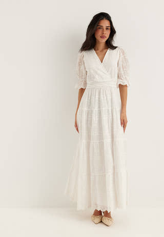 Broderie Anglaise Maxi Dress