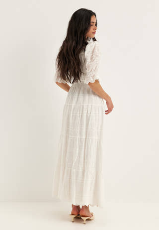 Broderie Anglaise Maxi Dress