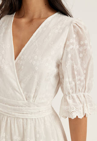 Broderie Anglaise Maxi Dress
